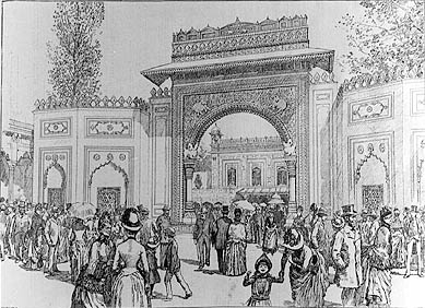 Image of colonial exhibition from Illustrated News