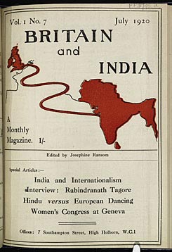 1920 Cover for the Magazine Britain and India 