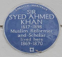 Syed Ahmed Khan plaque
