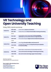 Programme for VR Technology and Open University Teaching seminar
