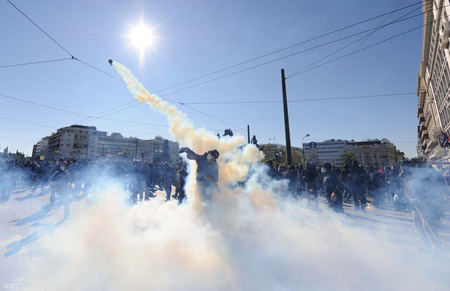 Athens General Strike, 19 October 2011’, by Verani Federico