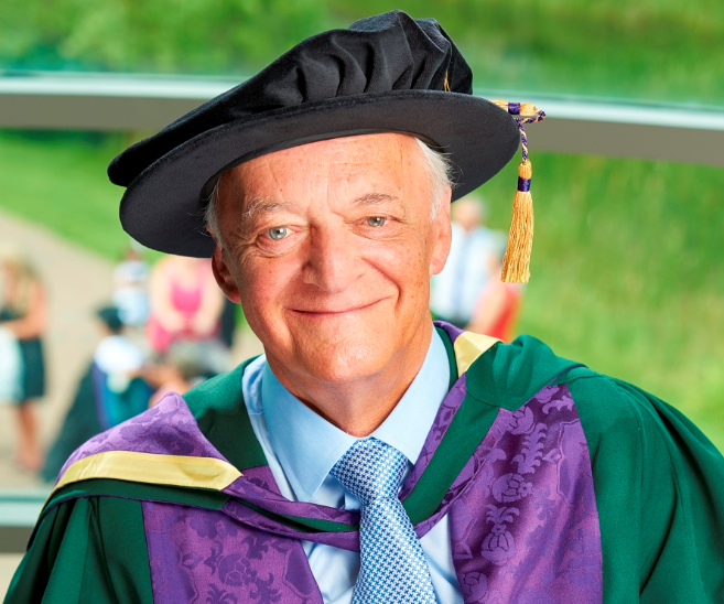 Clive Emsley, on the receipt of an Honorary Doctorate from Edge Hill University in 2016