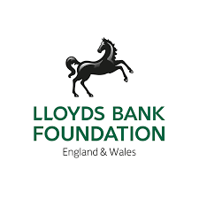 Image shows the Lloyds Foundation logo. It has their trademark black horse with their name beneath in green