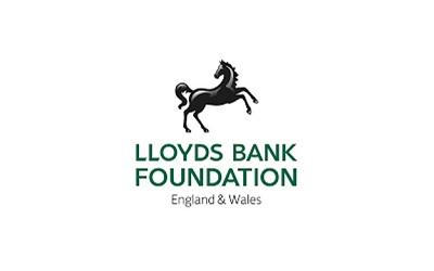 Lloyds foundation logo with their iconic black horse and green text