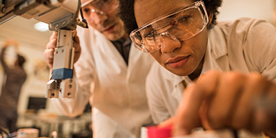 engineering students in a laboratory