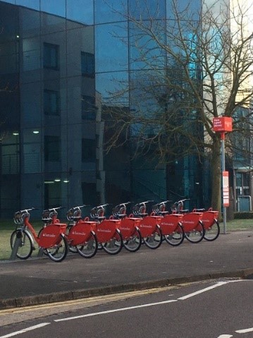 Santander bikes on campus