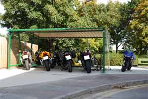 Motorbike Shelter - Inner East Car Park