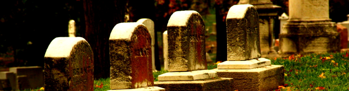 Gravestones in a graveyard