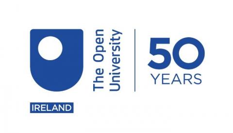 The Open University in Ireland 50th anniversary logo
