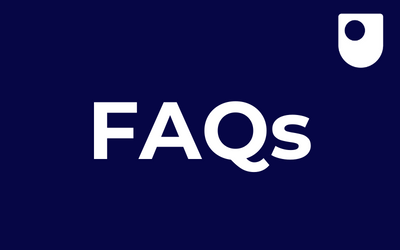 Title reading 'FAQs' with the OU logo in the top right corner