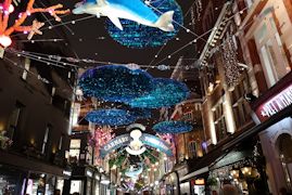 London Christmas shopping