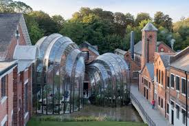 The exterior of Bombay Sapphire Distillery