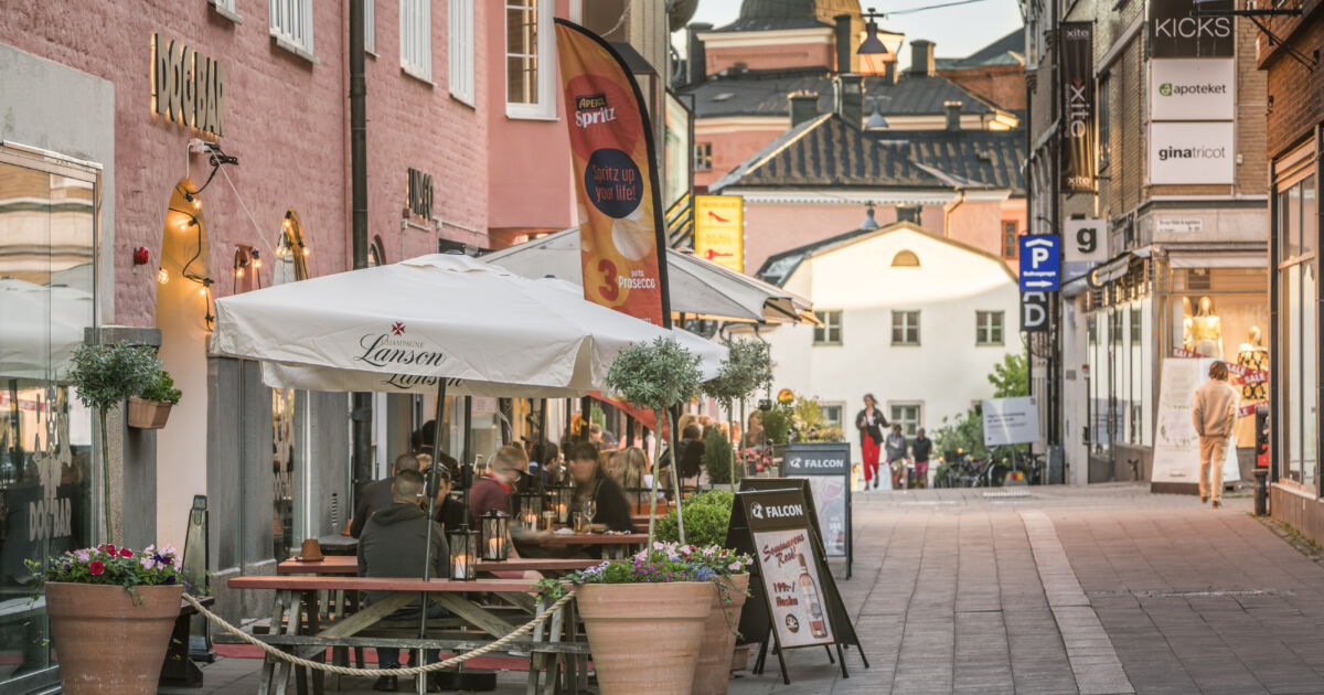 Cafes and boutiques in Uppsala