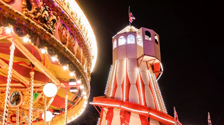 Helter Skelter and merry go round 