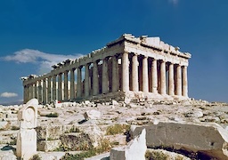Parthenon in Greece
