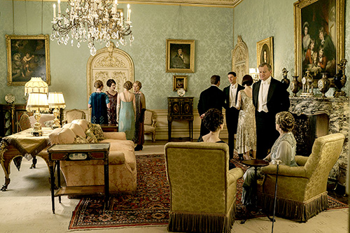 Cast of Downton Abbey at Highclere