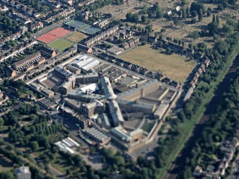 A birds' eye view of Wandsworth prison.