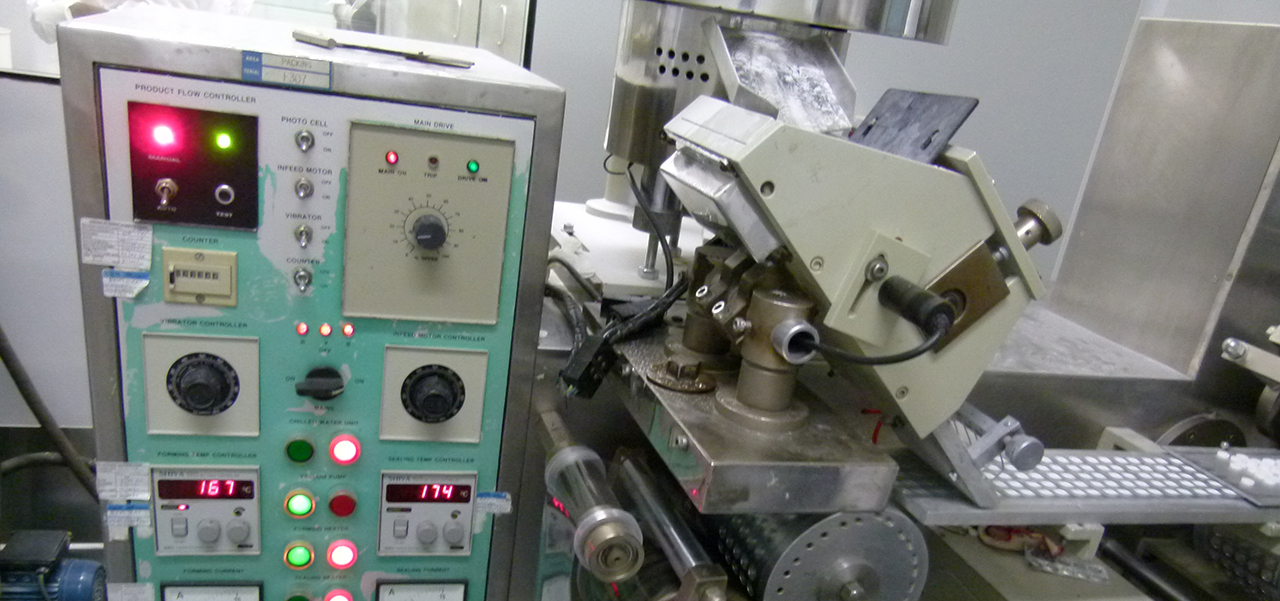 Machine used in pharmaceutical production 