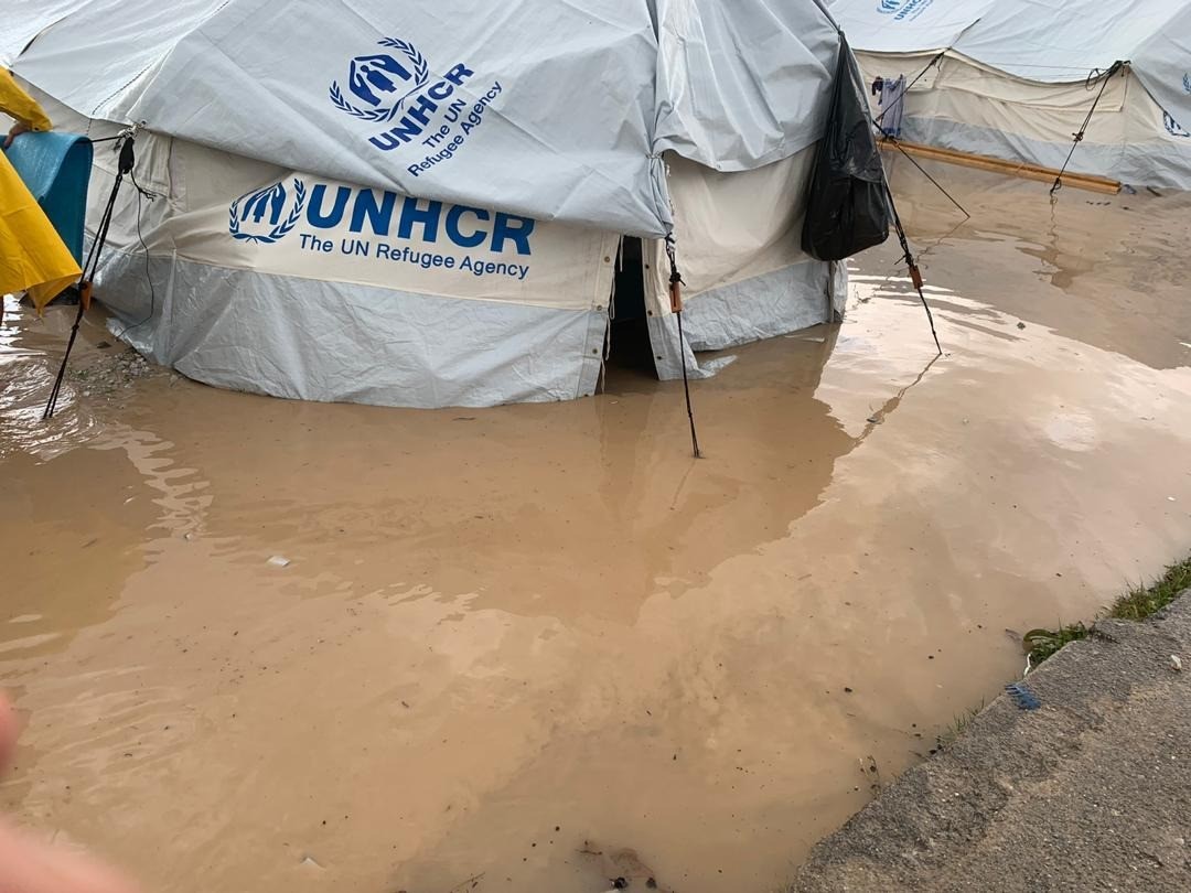New refugee camp on Lesvos flooded 3