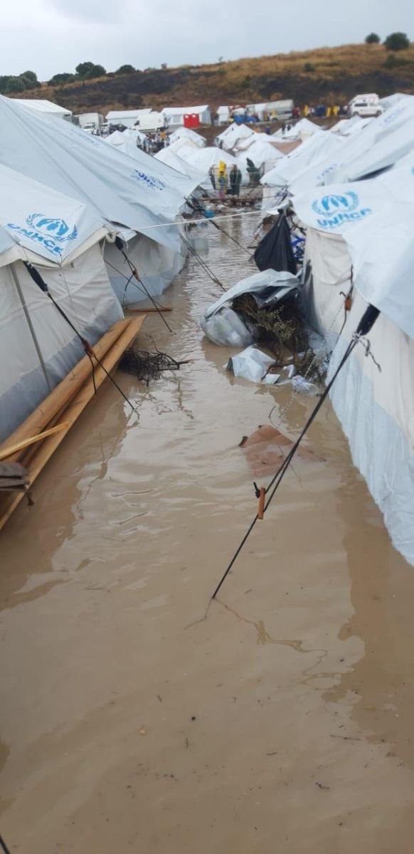 New refugee camp on Lesvos flooded 2