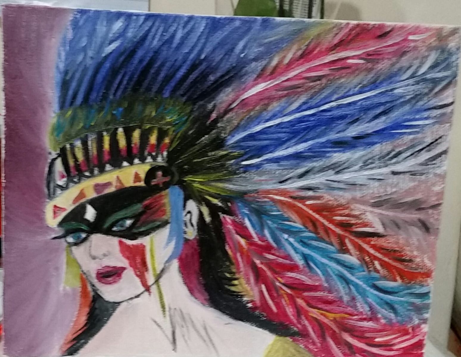 Woman with headdress