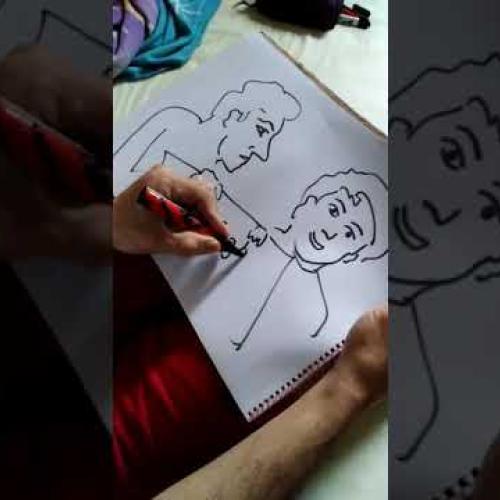 Drawing of two person together!