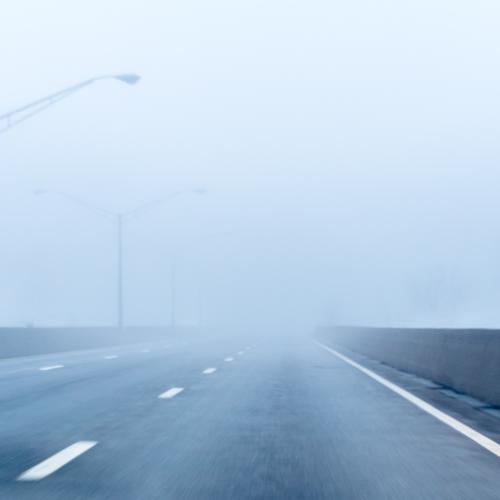 foggy highway