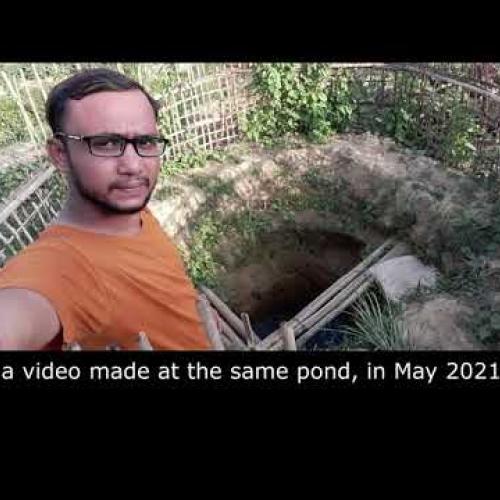 Mohammed Zobair near an opening water well