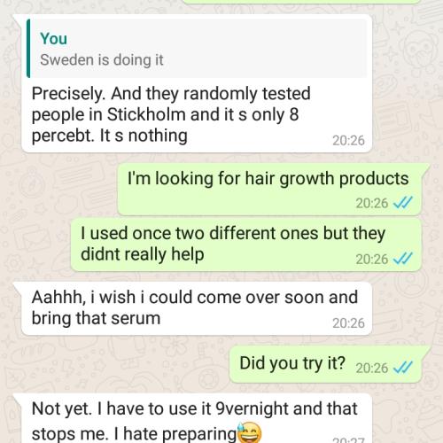 Whatsapp message screeshot