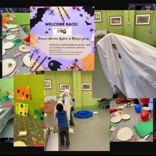 Celebrating halloween with swansea womens asylum and refugee support group