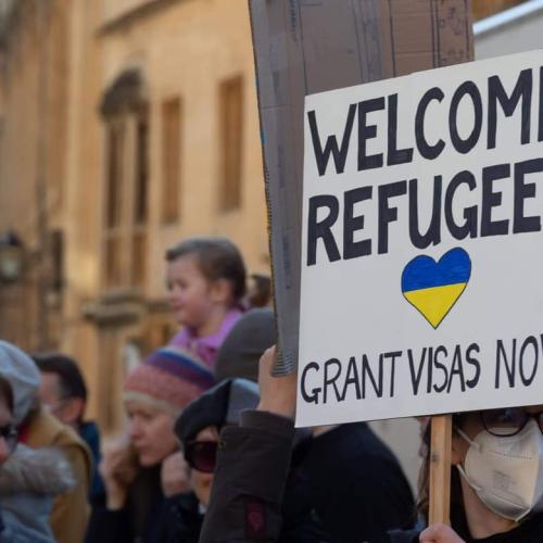 Image taken at Oxford Ukraine Solidarity protest organised by Oxford University Ukraine Society