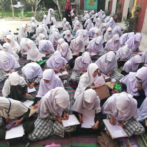 Girls in school in Quetta