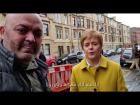 Nicola Sturgeon and Adnan Shamdin on a street