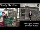 Sandy Ibrahim posed for a refugee journey through Wales