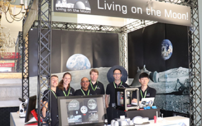 Some of the Living on the Moon! team at The Royal Society