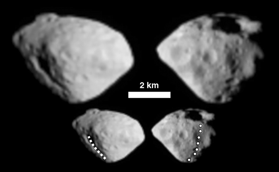 Images of Steins taken using the OSIRIS cameras
