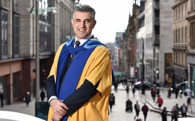 Sabir Zazai has been awarded an honorary degree at OU ceremonies in Glasgow.