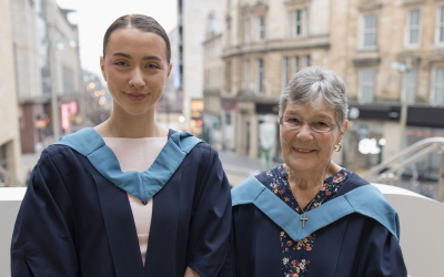 OU graduates Alana Taylor and Elizabeth Newell