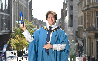 OU graduate Duncan Wright - photo by Julie Howden.