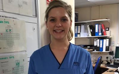 Nurse and OU in Scotland graduate, Michaela Olver