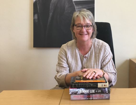 OU in Scotland Director Susan Stewart with her favourite books