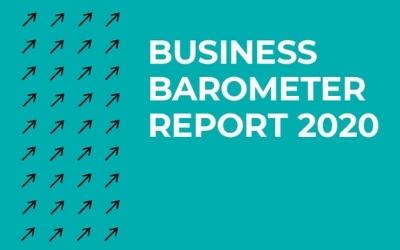 Graphic reading 'Business Barometer Report 2020'