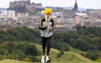 Marathon runner Fauja Singh 