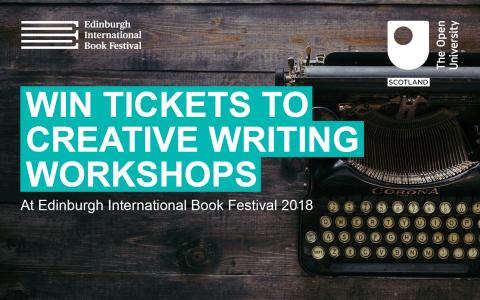 Win tickets to creative writing workshops graphic
