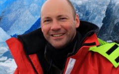 Professor Mark Brandon in the polar region