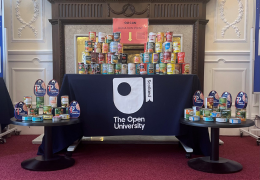 OU CAN campaign helps to set a Guinness World Record - Display of cans