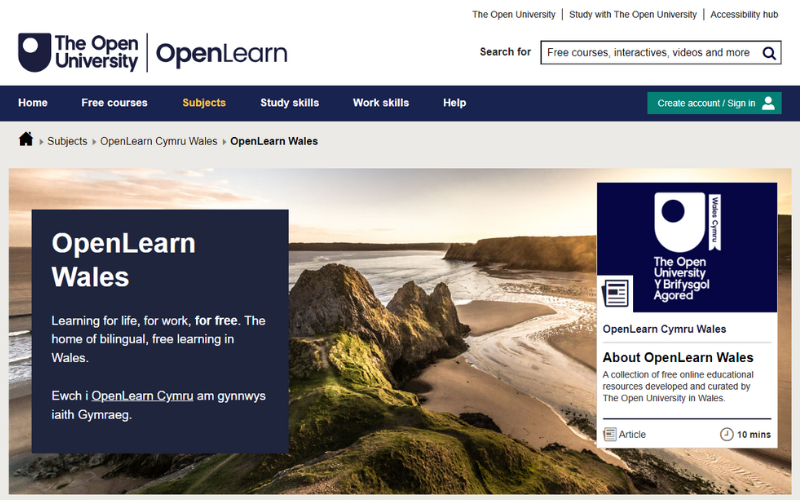 OpenLearn website